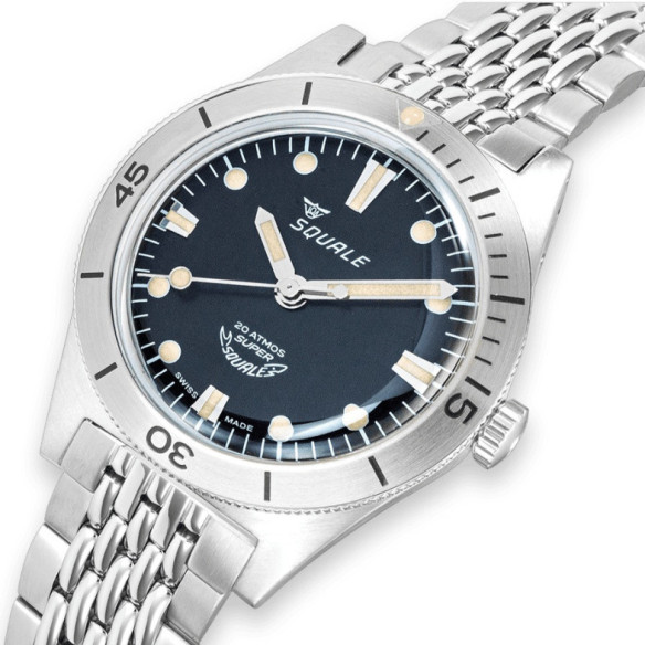 Squale Super-Squale Sunray Black Bracelet - SQUALE