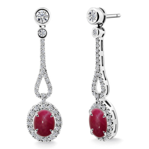 Pendientes Diamantes Rubí Royal Jewels - Alta Joyería