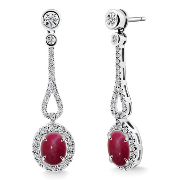 Pendientes Diamantes Rubí Royal Jewels - Bijoux élevés