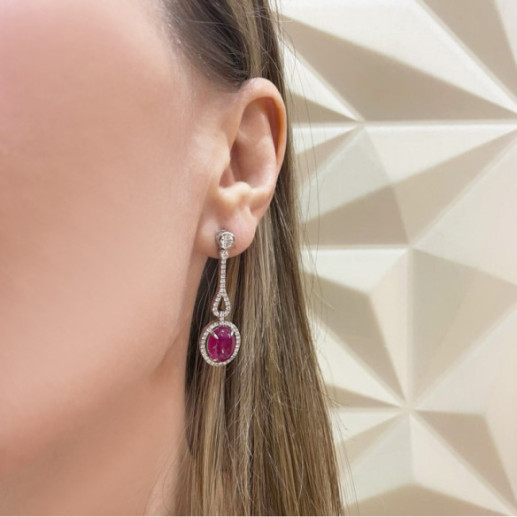 Pendientes Diamantes Rubí Royal Jewels - Alta Joyería 2