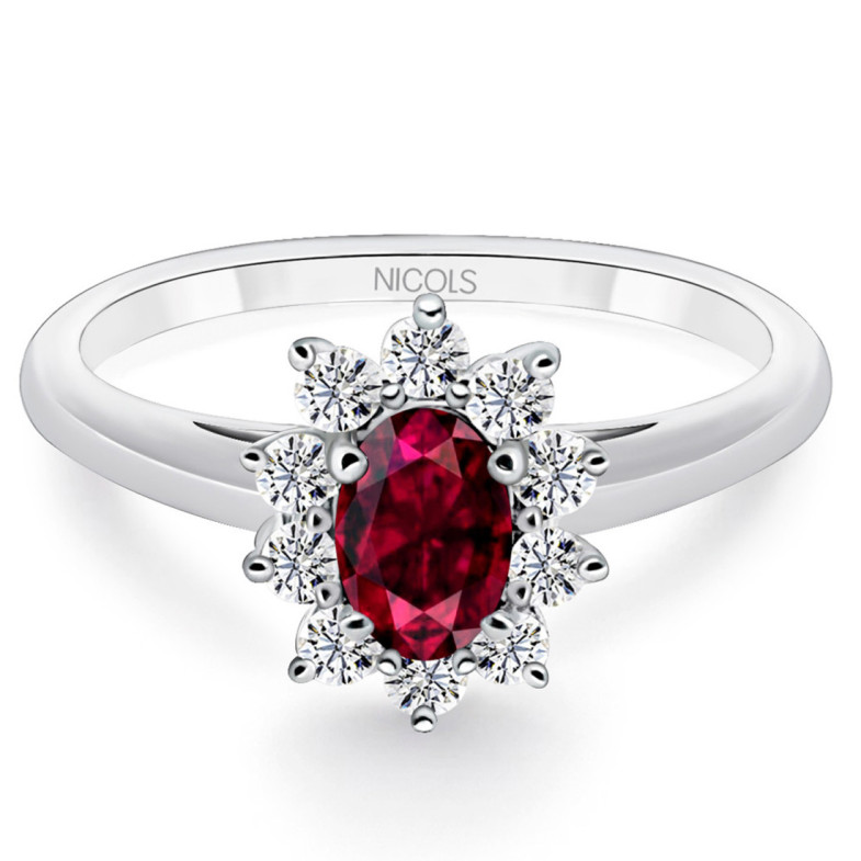 Anillo Rubi Dalia 0.80 - Compromisso de aniversário de anéis