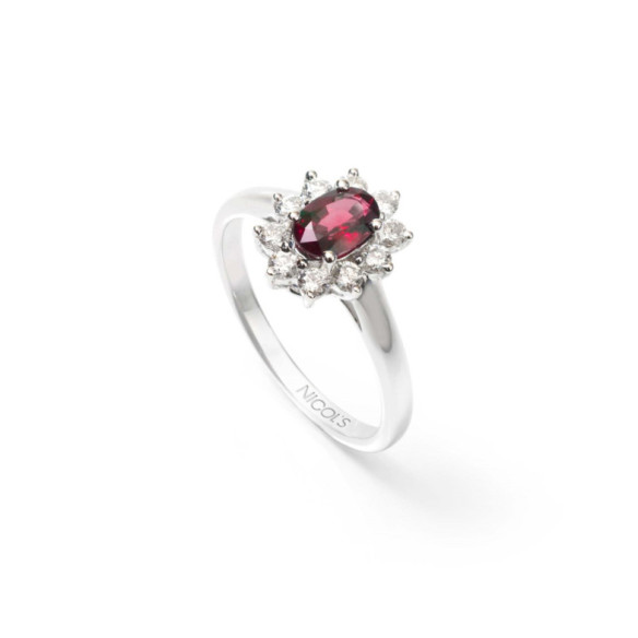 Anillo Rubi Dalia 0.80 - Compromisso de aniversário de anéis