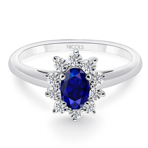 Anillo Zafiro Dalia 0.70 - Anillos de Zafiro