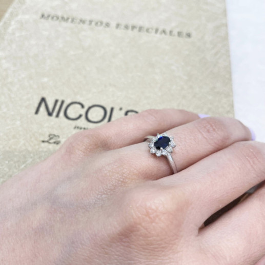 Anello Sapphire Dalia 0.70 - Anelli zaffiro 2
