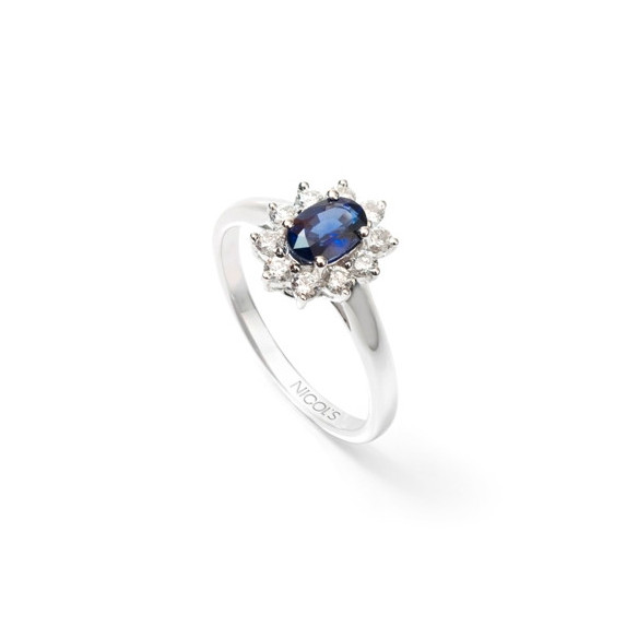 Anillo Zafiro Dalia 0.70 - Anillos de Zafiro
