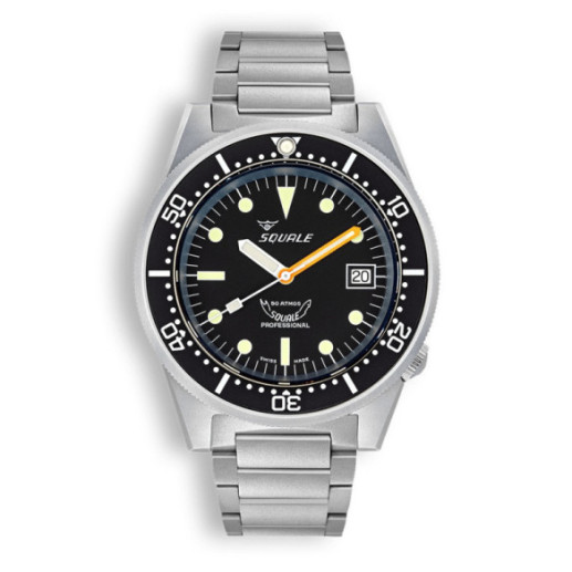 Squale 1521 Black Blasted Bracelet - SQUALE