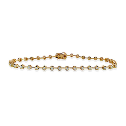 Pulsera Diamantes Riviere Barritas 0.60Ct. - Diamant-Armbänder