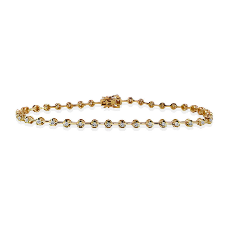 Pulsera Diamantes Riviere Barritas 0.60Ct. - Bracelets de diamant