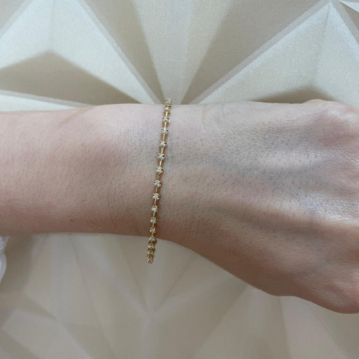Pulsera Diamantes Riviere Barritas 0.60Ct. - Pulseiras de diamante 2