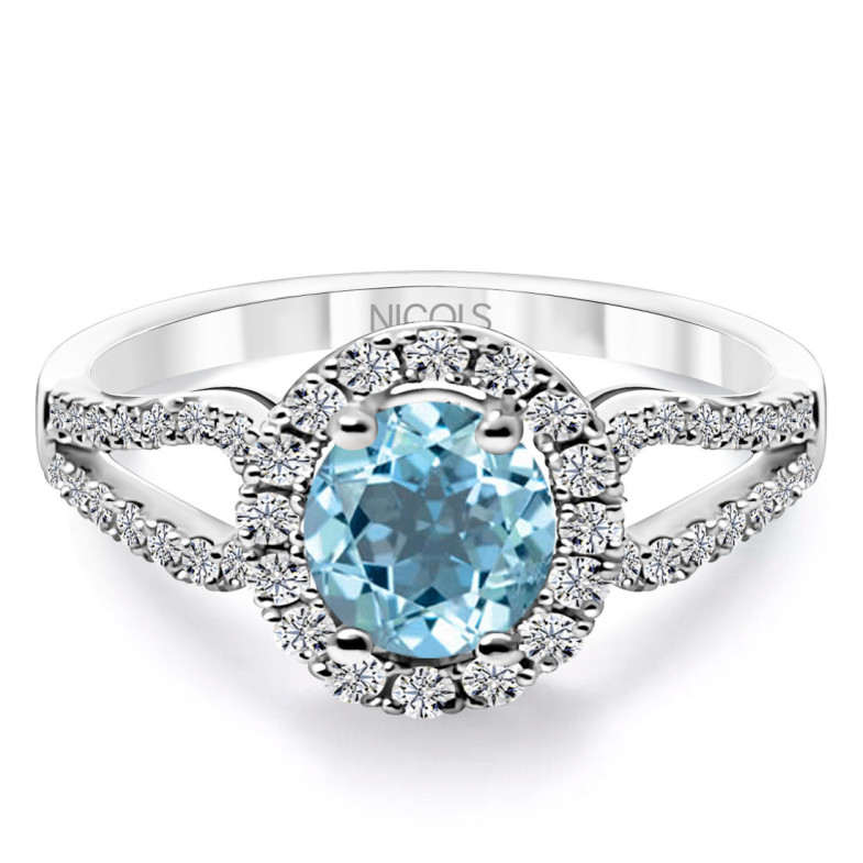 Anello con diamanti e zirconi Royal Jewels - Anelli altre pietre preziose