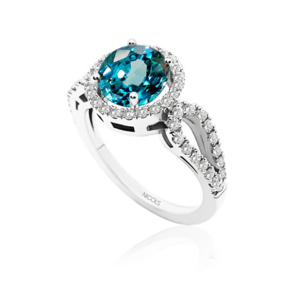 Diamantring Zircon Royal Jewels - Ringe andere Edelsteine