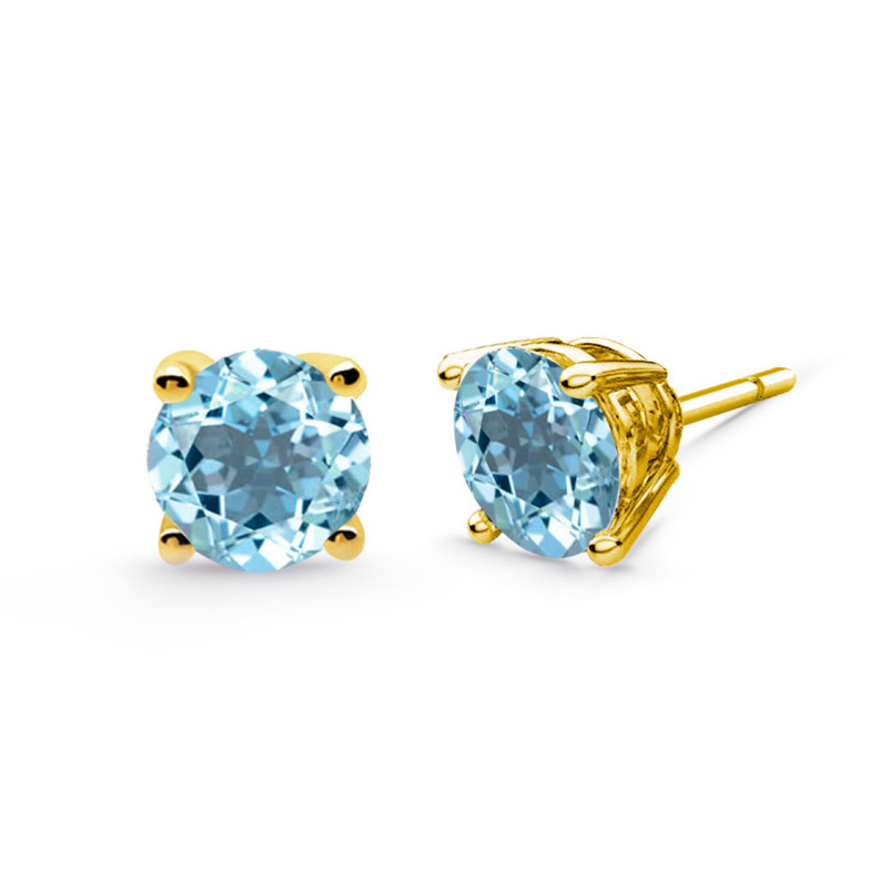 Orecchini Katherine Dormilonas blu brillante da 1,00 ct - Orecchini a pietre blu