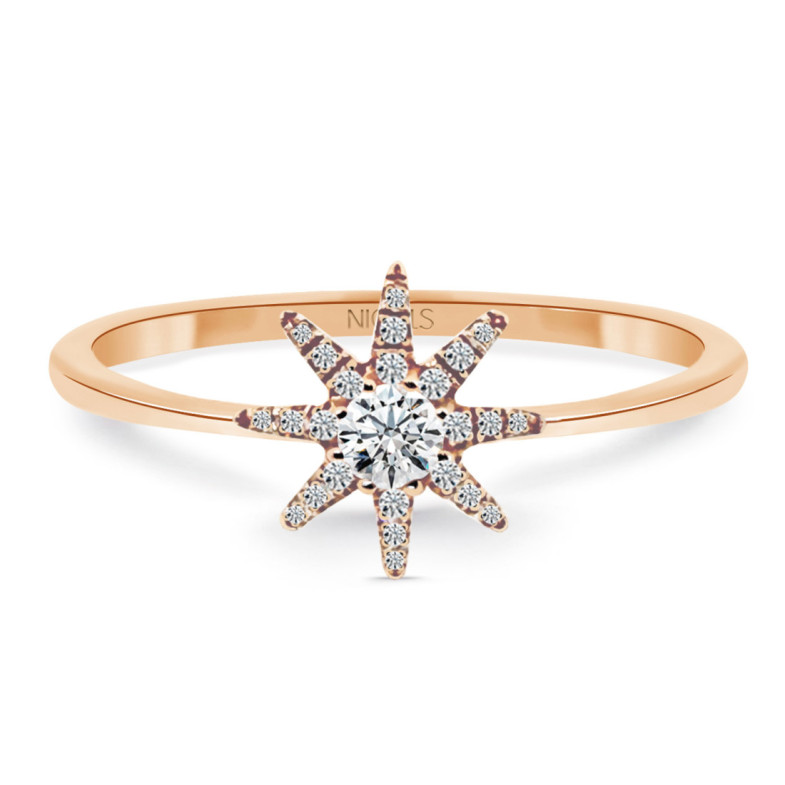 Anillo Oro Estrella Little Details - Bagues de diamant