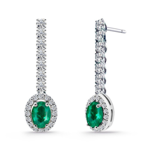 Pendientes Riviere y Orla Sunset 1,20ct. - Brincos de diamante