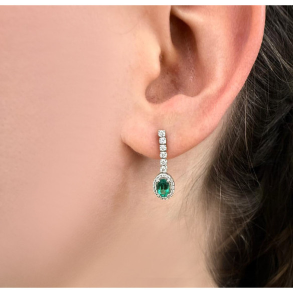 Pendientes Riviere y Orla Sunset 1,20ct. - Diamantohrringe