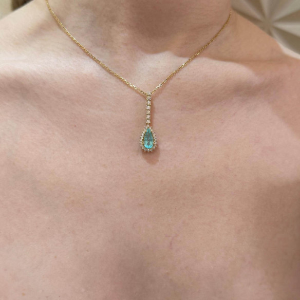 Collar Red Carpet Paraiba Pera - Alta Joyería