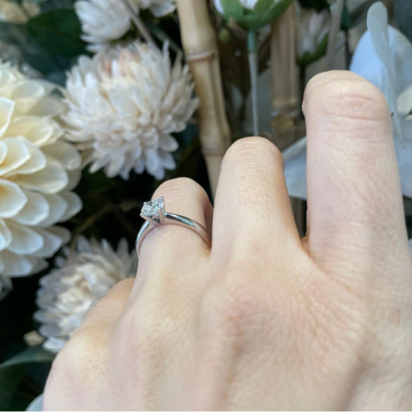 Anillo diamante 0,75 ct Frida oro blanco - Talla Brillante