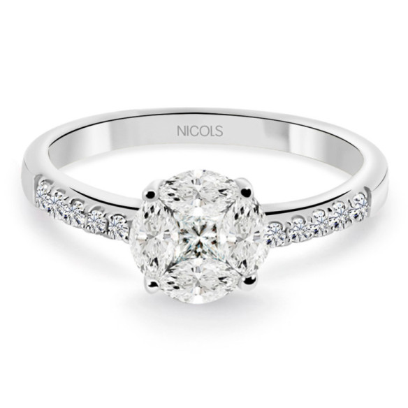 Engagement ring LOVE SPRING MED - Engagement rings Rosette