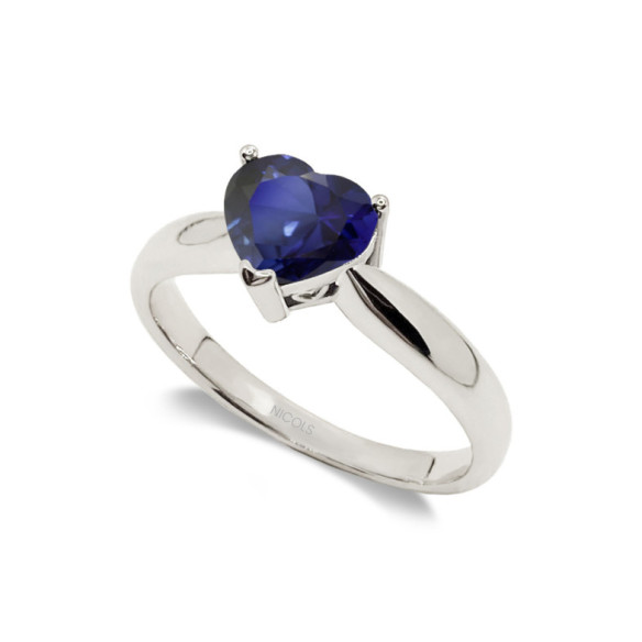 Solitaire Engagement Ring 0.90ct Sapphire BLUE BLOOD - Sapphire rings