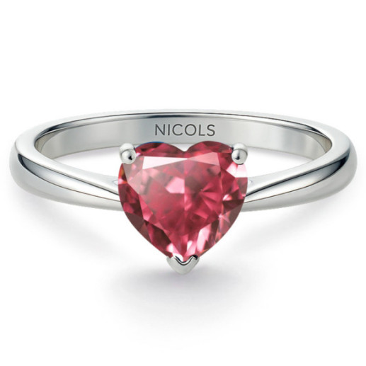 COLOR HEART Pink Tourmaline Ring 0.90ct - Rings other precious stones