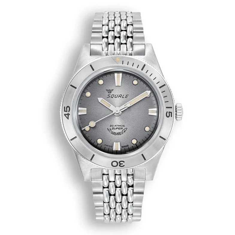 Squale Super-Squale Sunray Grey Bracelet - SQUALE