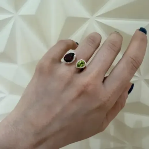 Anillo Diamantes Octopus Pera - Anéis Outras pedras preciosas 2