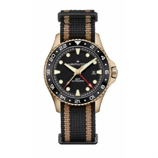 Hamilton Scuba Automatic GMT 43mm Bronce - Khaki Navy