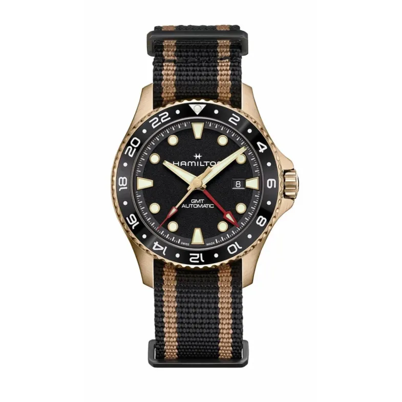 Hamilton Scuba Automatic GMT 43mm Bronce - Khaki Navy