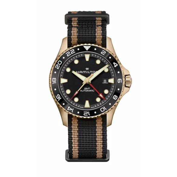 Hamilton Scuba Automatic GMT 43mm Bronce - Khaki Navy