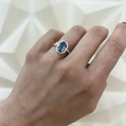Anillo Topacio Geometría Perfecta - Anéis Outras pedras preciosas 2