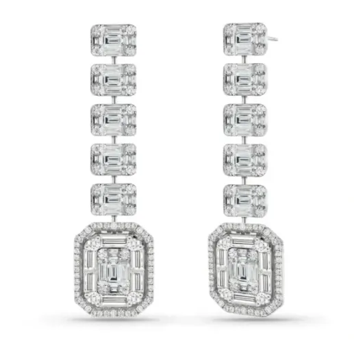 Pendientes Diamantes Minerva Red Carpet - largos