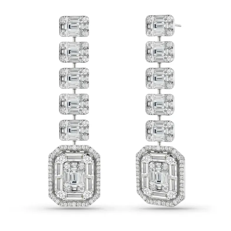 Pendientes Diamantes Minerva Red Carpet - largos