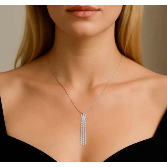 Colgante Diamantes Triple Riviere Constelación - Collares de Diamantes