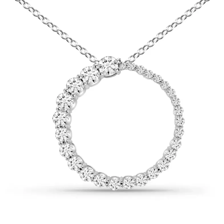 Collar Riviere círculo disminución Solstice - Collares de Diamantes