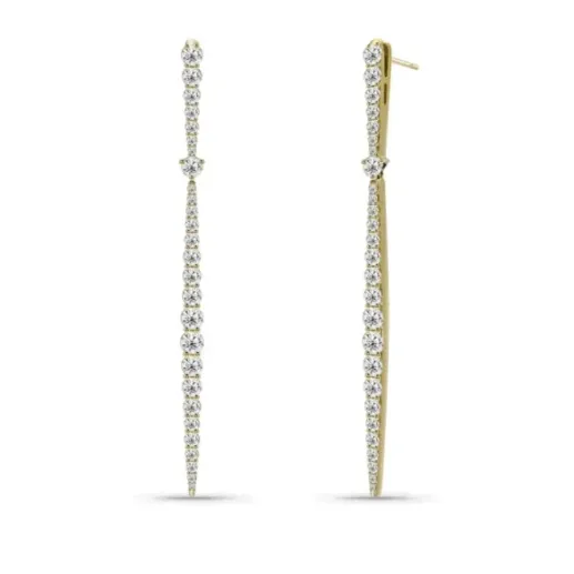Pendientes Diamantes  Riviere Constelación - Brincos de diamante