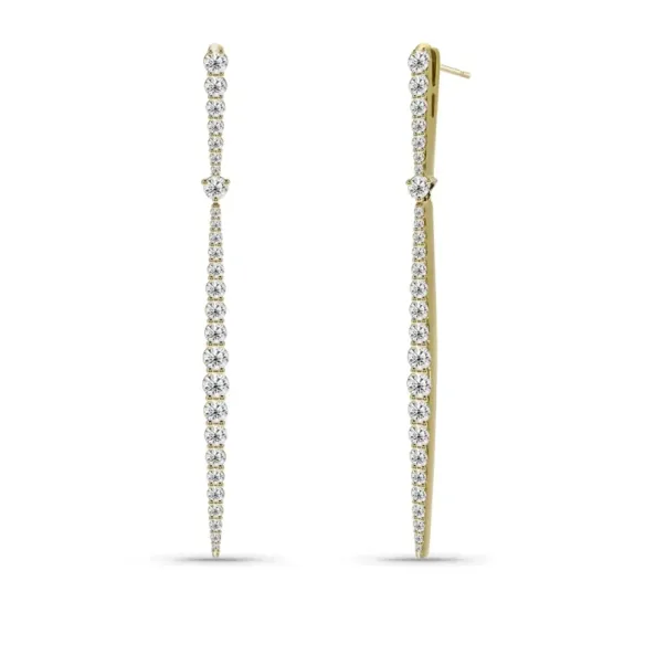 Riviere Constellation Diamond Earrings - Diamond Earrings