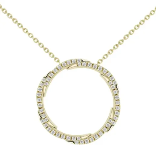 Collar Círculo de vida Snake - Colares de diamantes