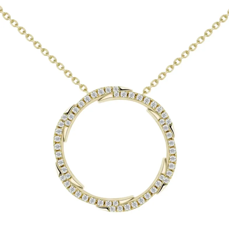 Collar Círculo de vida Snake - Colares de diamantes