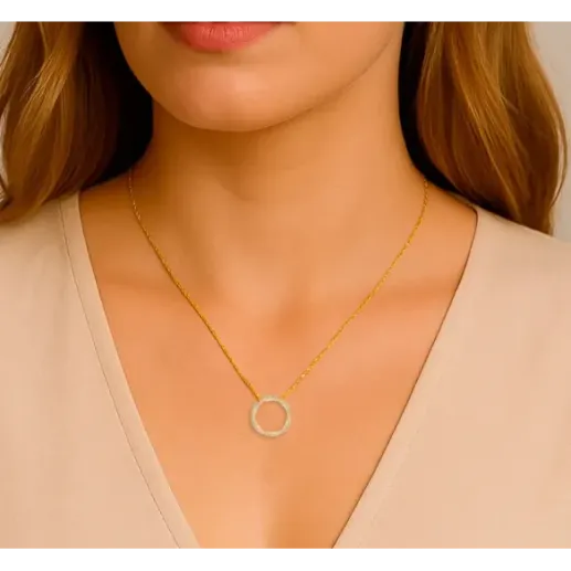 Collar Círculo de vida Snake - Colares de diamantes 2