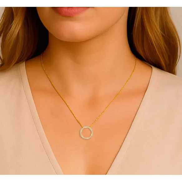 Collar Círculo de vida Snake - Colares de diamantes