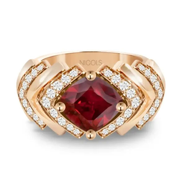 Anillo Red Carpet 1980 - Anillos Otras Piedras Preciosas