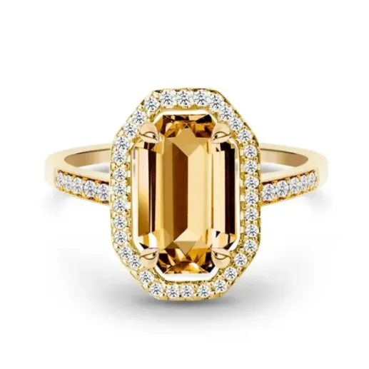 Anillo Citrino Geometría Perfecta - Anelli altre pietre preziose