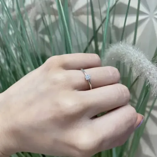 Anillo Mumite Oro Blanco Diamantes 0,05 Ct - Génial 2