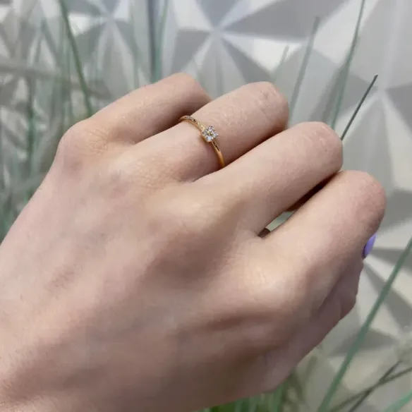 Anillo Mumite Oro Rosa Diamantes 0,05 Ct - Anillos de Diamantes