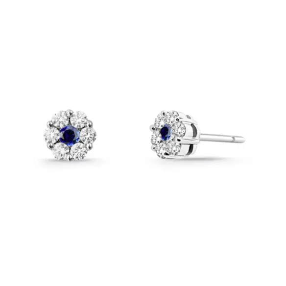Pendientes diamantes y Zafiro Camelia Spot - sonolento