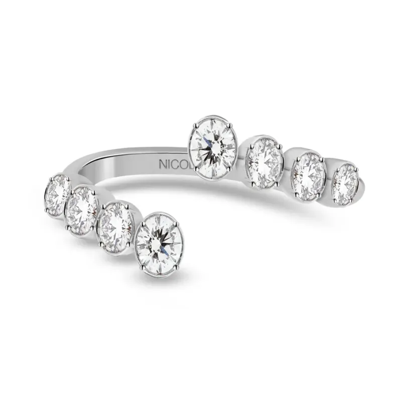 Anillo Diamantes Sion talla oval 1.00 ct. - designs modernos