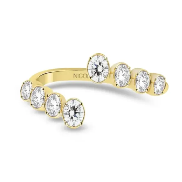 Sion Diamond Ring - Yellow Gold Modern Rings