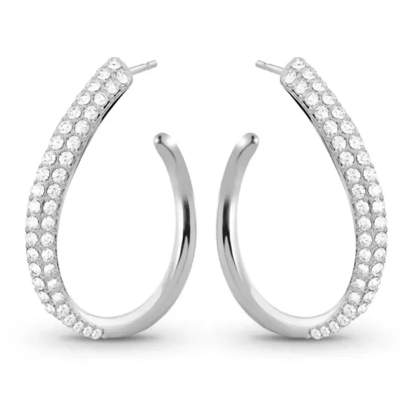 Pendientes Aro oval Diamantes 0.98 ct. oro blanco - aros
