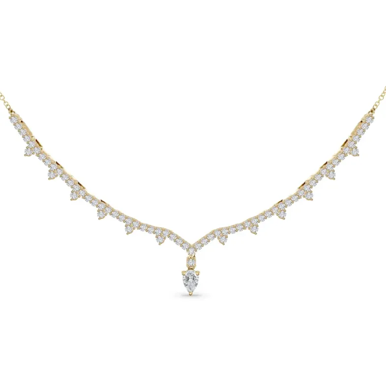 Red Carpet Charms Necklace Knob Yellow Gold - High jewelry