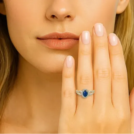 Anillo Diamantes Zafiro Royal Jewels - Anillos de Zafiro 2